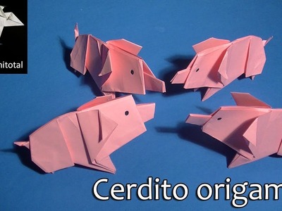 Como hacer un cerdito origami