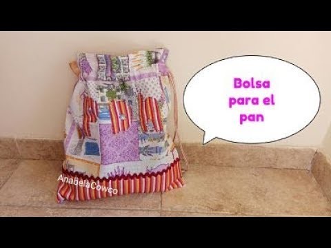 Cómo hacer una BOLSA PARA EL PAN???? How to make BREAD BAG(English subtitles)