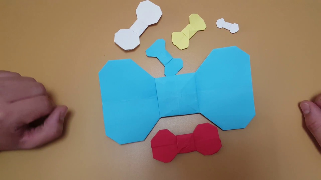 Cómo hacer una Pajarita de papel - Origami
