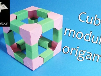Como se hace un cubo modular origami sencillo_cubo modular de papel