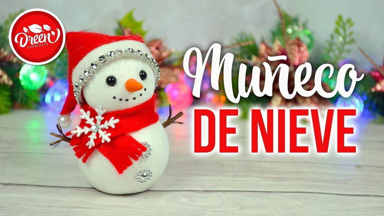 DECORACIÓN DE NAVIDAD - DIY Muñeco de nieve | DREEN