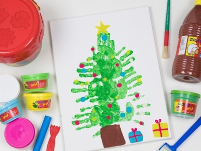 Dibujo árbol de navidad | Manualidades de navidad para niños 3 años