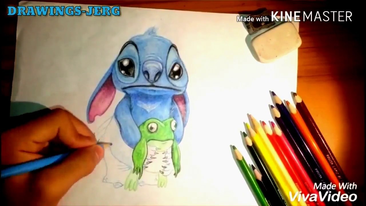 Dibujo de stitch. speed drawing:stitch |Cómo dibujar a stitch. dibujos de stitch