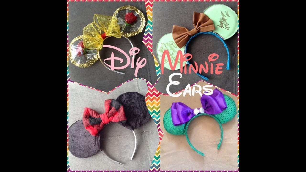 DIY: 3 Diademas de Minnie. 3 Minnie's ears I Graciela Lozano