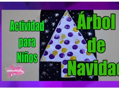 DIY. Árbol De Navidad. Actividad Para Niños.Christmas Tree. Activity For Children