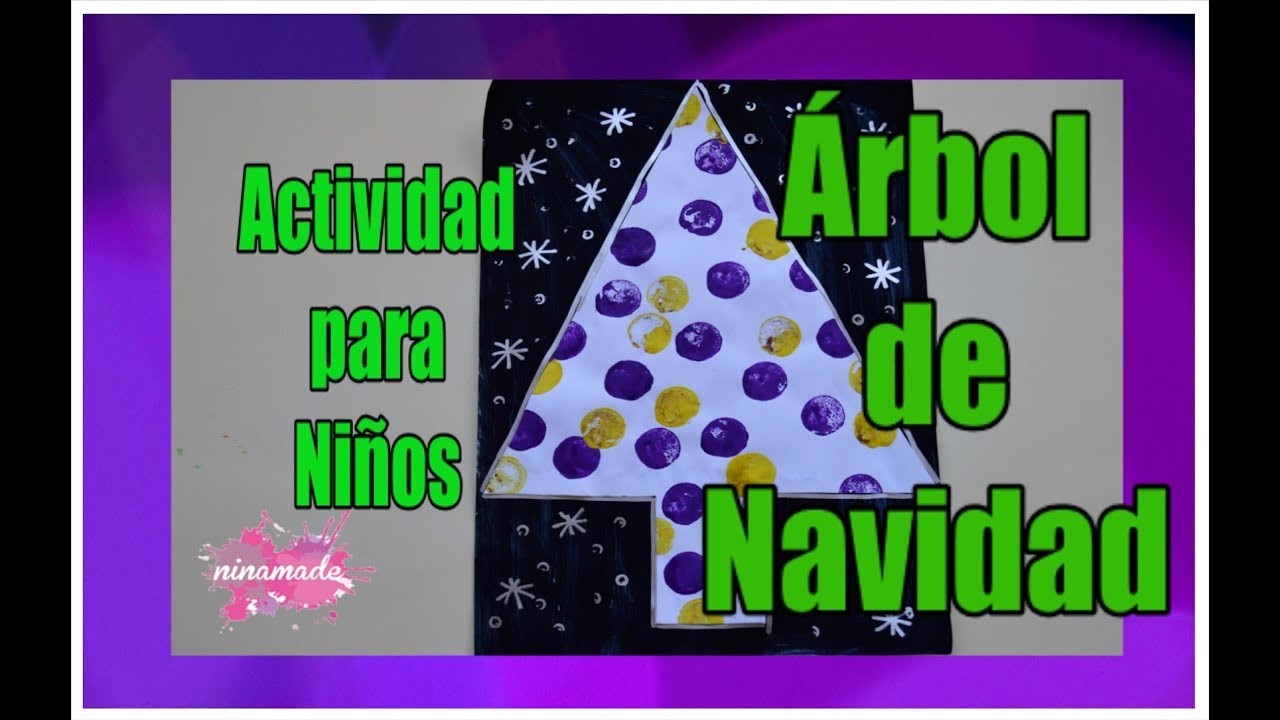 DIY. Árbol De Navidad. Actividad Para Niños.Christmas Tree. Activity For Children