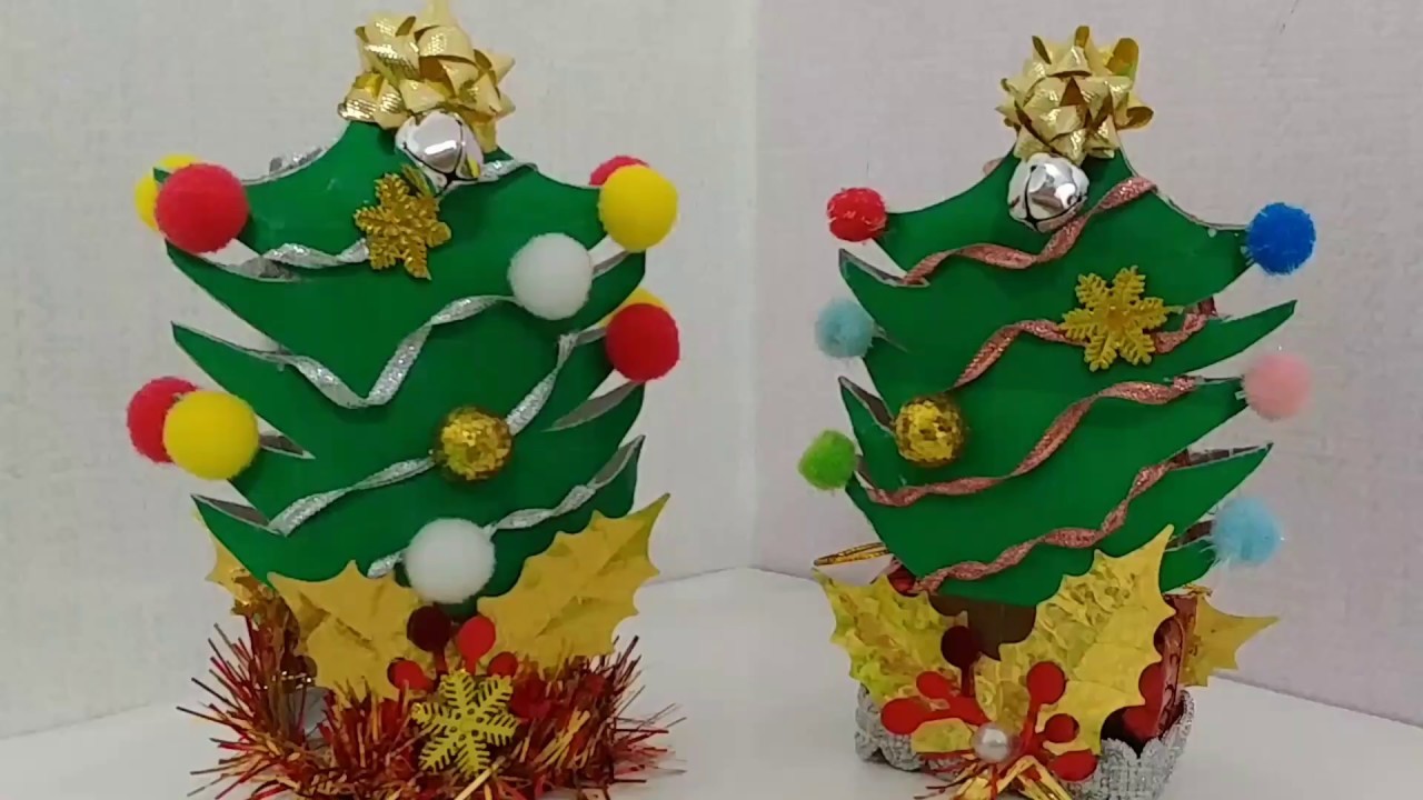 DIY:Arbolito de Navidad hecho con cajita de refresco| Mini Christmas Tree| 미니 크리스마스 트리