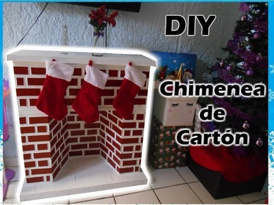 DIY Chimenea Decorativa de Carton. Christmas Decoration