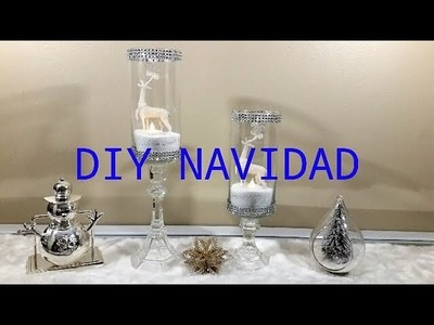 DIY Como hacer lujosos candelabros de cristal para navidad.How to make luxurious crystal chandeliers