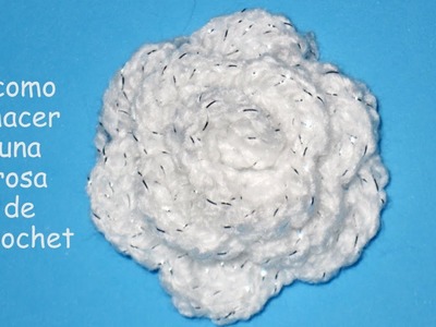 DIY - Como hacer una rosa de crochet