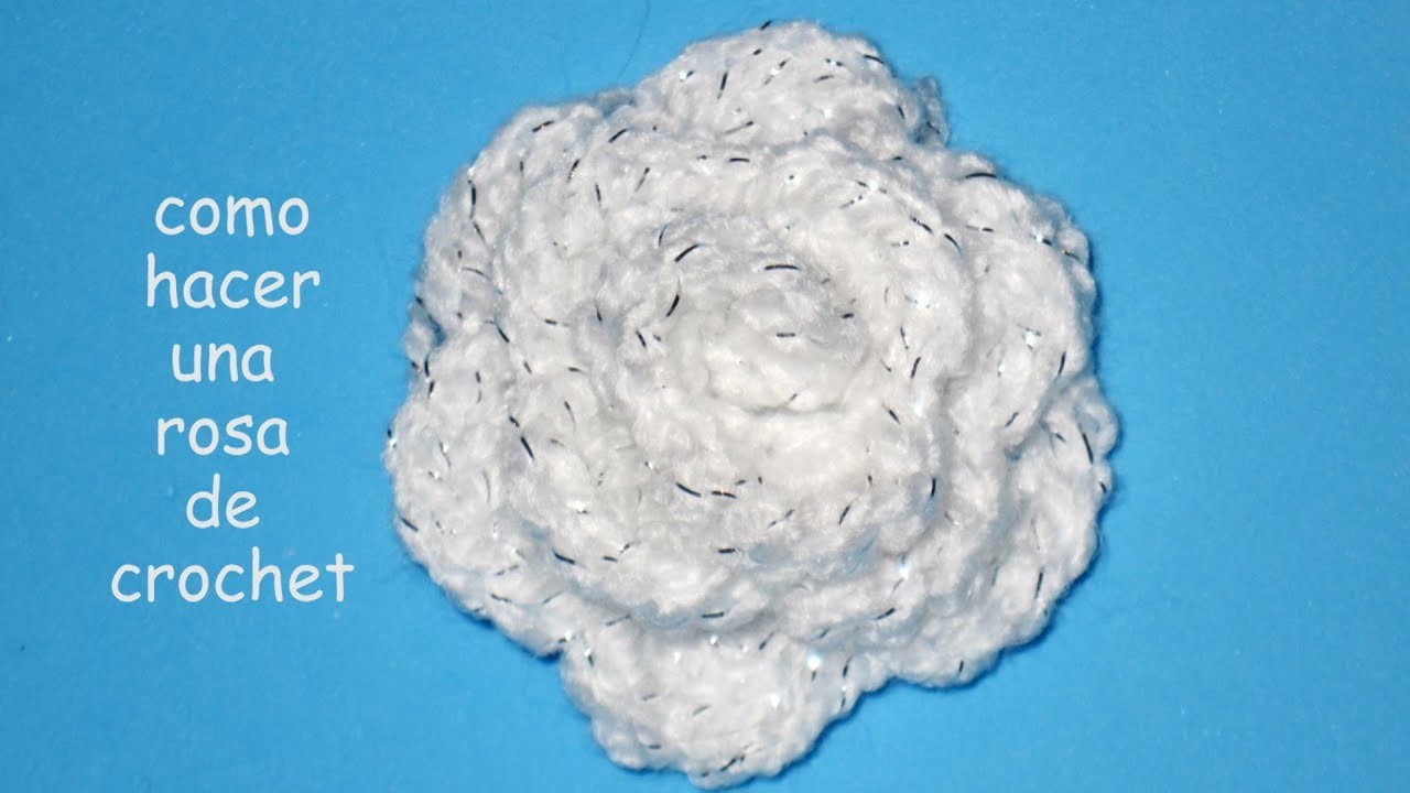 DIY - Como hacer una rosa de crochet