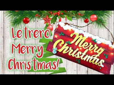 DIY LETRERO MERRY CHRISTMAS ????????|ROOM DECOR | IDEAS NAVIDEÑAS