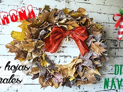 Diy Navidad ???? Corona hojas secas ????
