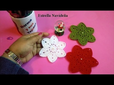 Estrella Navideña a crochet parte 1