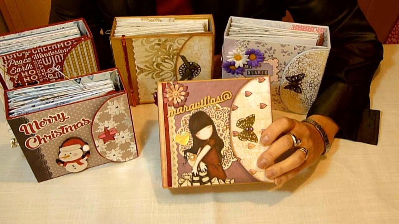 MiniAlbum scrapbook Navidad 1. Álbum navidad scrapbook. Regalo de navidad