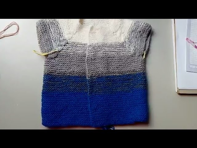 Suéter matizado #2 en dos agujas - introducción