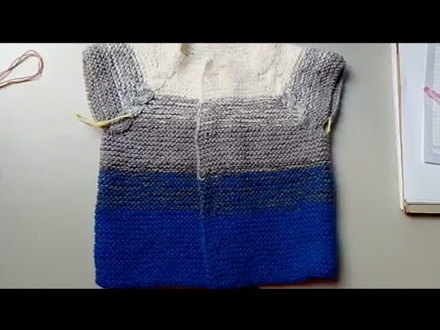 Suéter matizado en dos agujas #2 - segunda parte