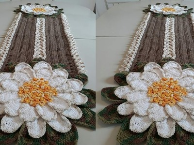 TAPETE CON FLORES  _ TEJIDO A CROCHET