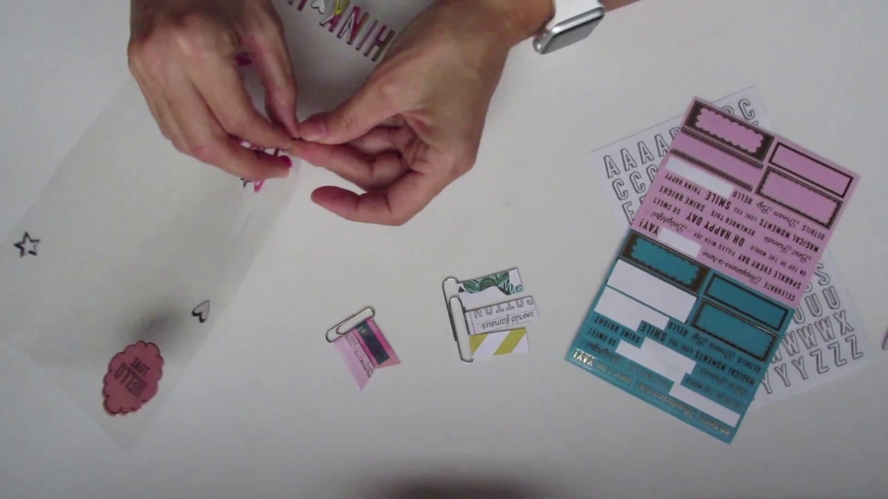 Tutorial: Cómo hacer clips decorados con restos de papel para tu planner