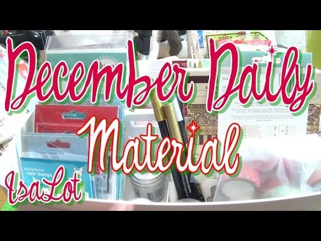 Vlog: Organizando el material para el december daily| Scrapbooking