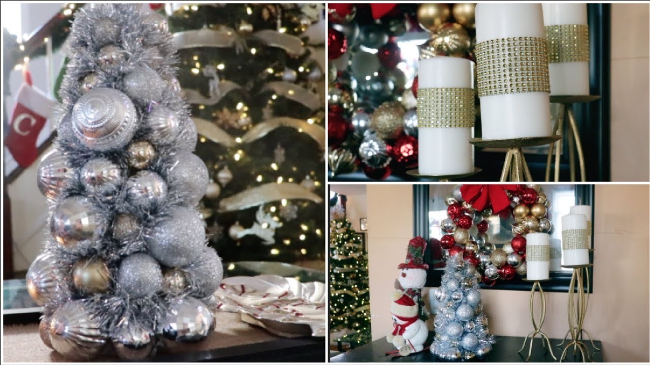 2 Decoraciones De Navidad|  Arbolito De Esferas|