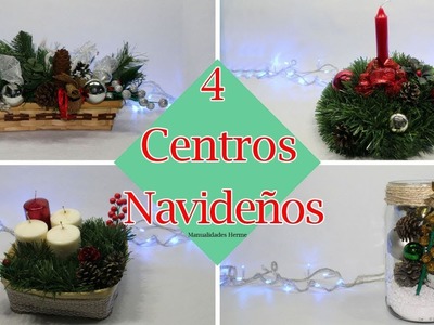 4 Centros de mesa para Navidad