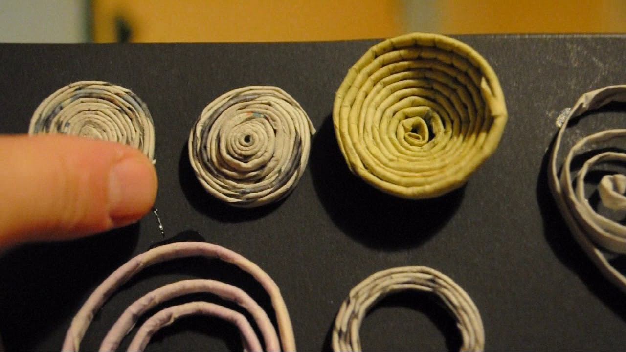 Adornos de quilling con tubos de papel