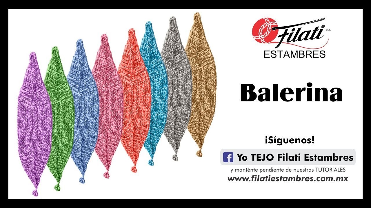 Balerina para el cabello tejida en agujas