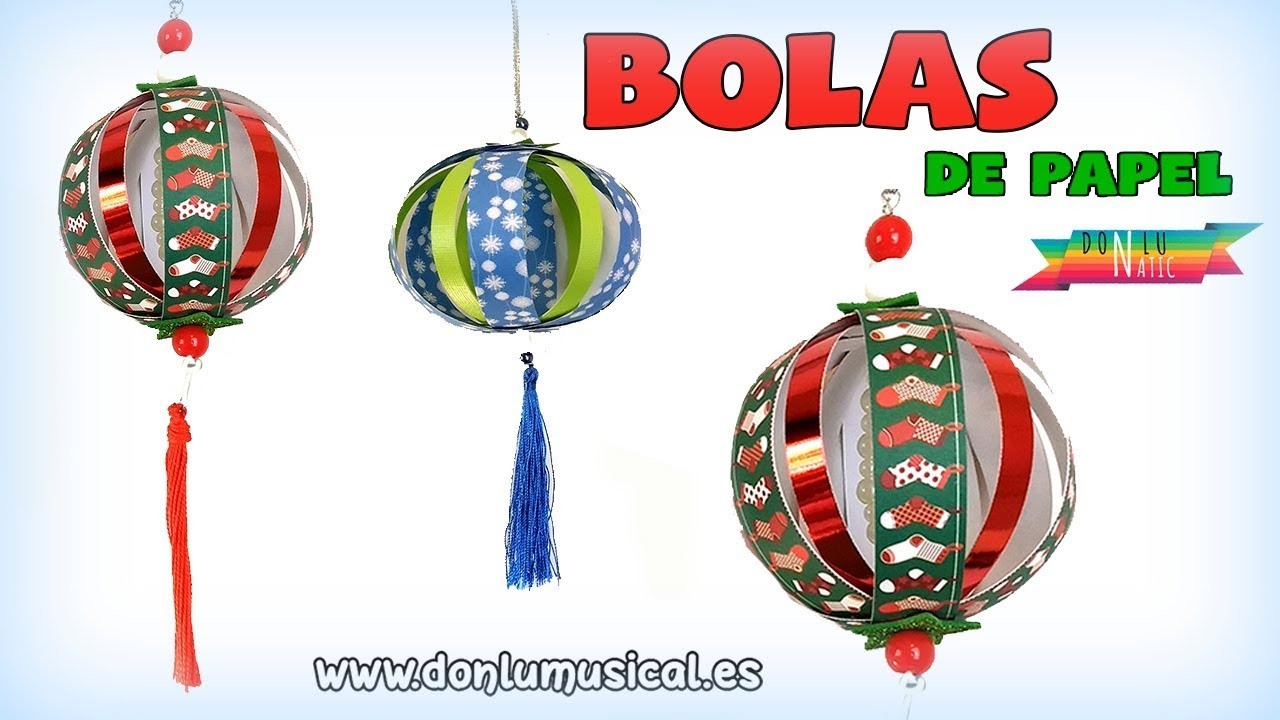 Bolas o esferas de Navidad para decorar tu árbol muy fáciles