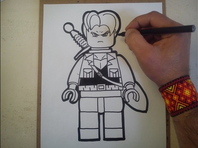 Como dibujar a Trunks "lego". HOW TO DRAW A TRUNKS "LEGO"