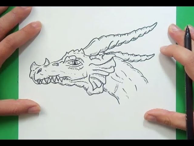Como dibujar un dragon paso a paso 18 | How to draw one dragon 18