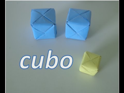 Cómo hacer el cubo de origami
