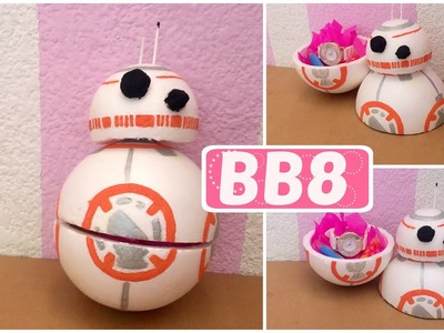 Como hacer  tu propio BB8 de unicel | Star Wars | - Brenda PE
