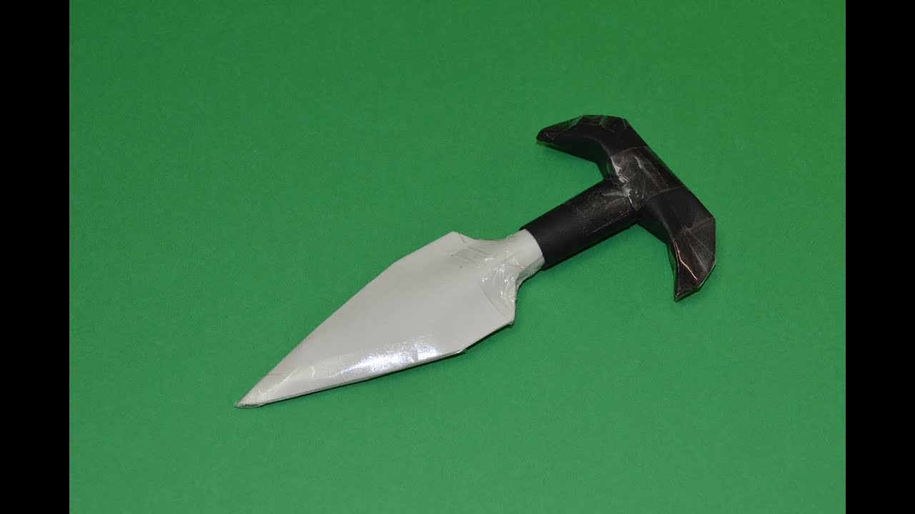 Como Hacer un Cuchillo de Papel | Arma Ninja Casera