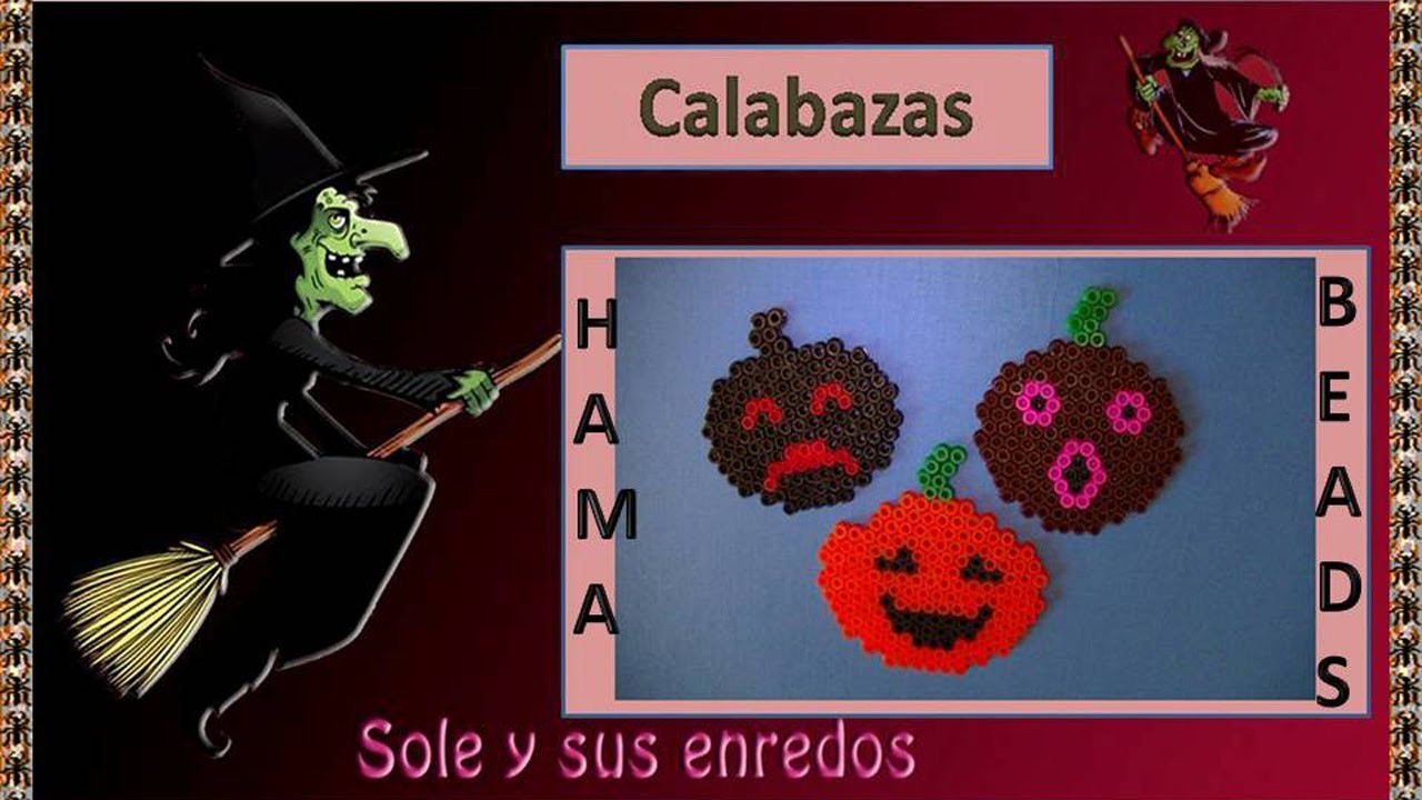 Cómo hacer una Calabaza con   Hama Beads