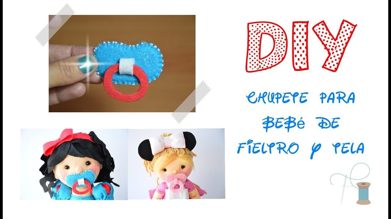 Diy Chupete De Fieltro Para Bebe De Tela Y Fieltro
