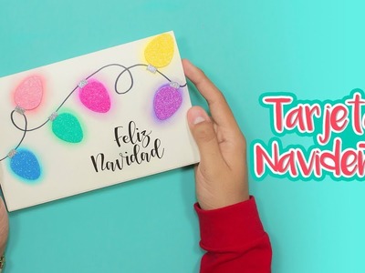 DIY: Tarjeta Luces Navideñas de Gis Pastel - ESPECIAL DE NAVIDAD