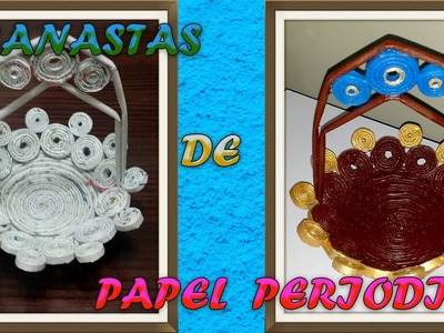 Facilarte "Reciclaje" Canasta de Papel Periódico