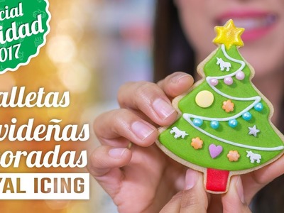 GALLETAS NAVIDEÑAS DECORADAS CON ROYAL ICING O GLASA REAL | ESPECIAL NAVIDAD | Quiero Cupcakes!