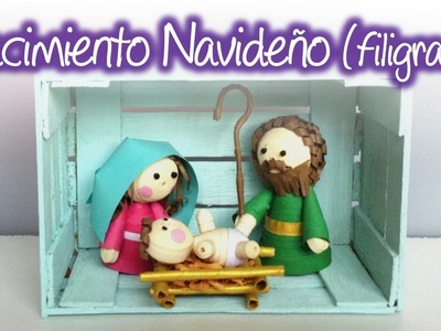 Nacimiento navideño de filigrana, Quilling Christmas Nativity