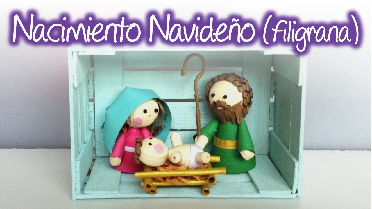 Nacimiento navideño de filigrana, Quilling Christmas Nativity