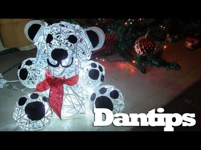 Oso Polar de estambre adorno de Navidad - Dantips