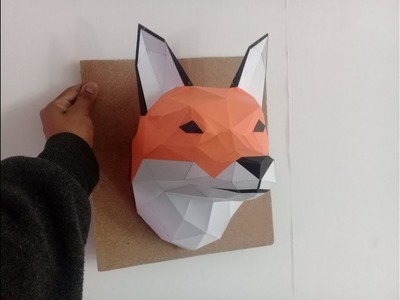 Papercraft como hacer una cabeza de zorro