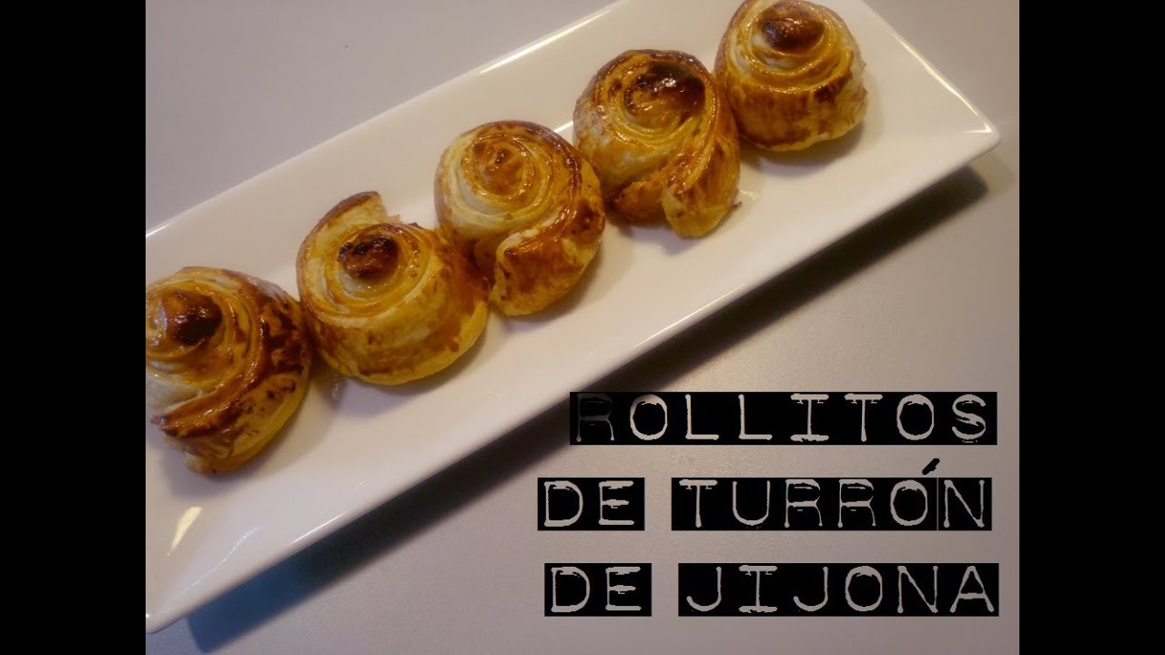 Rollitos de turrón de Jijona