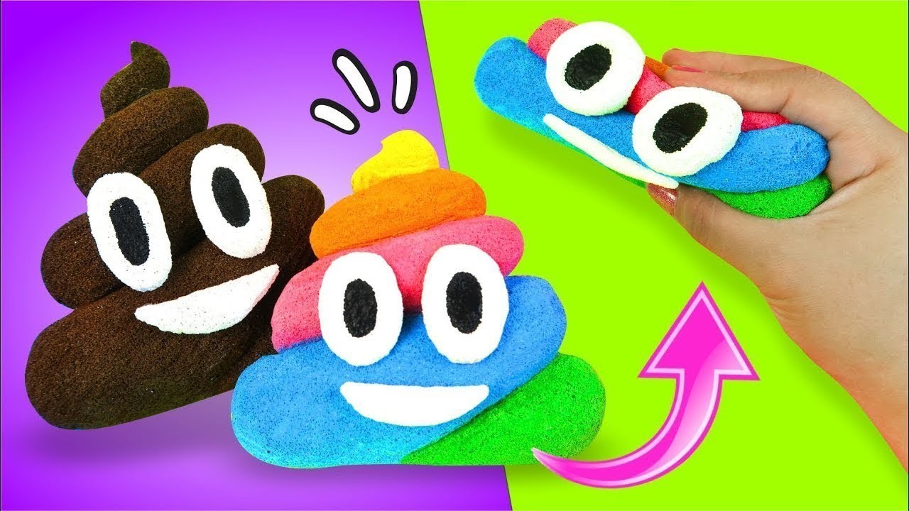 SQUISHY de Emoji Poop CASERO (Caquita Bonita) ★ Así o Más Fácil ★ DIY