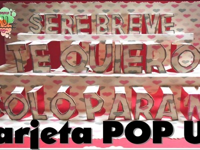 Tarjeta popup TE QUIERO