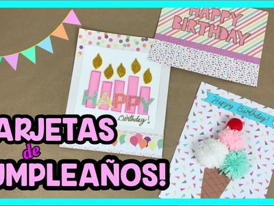 TARJETAS DE CUMPLEAÑOS FÁCILES Y BONITAS! - Happy Birthday  to me! ????
