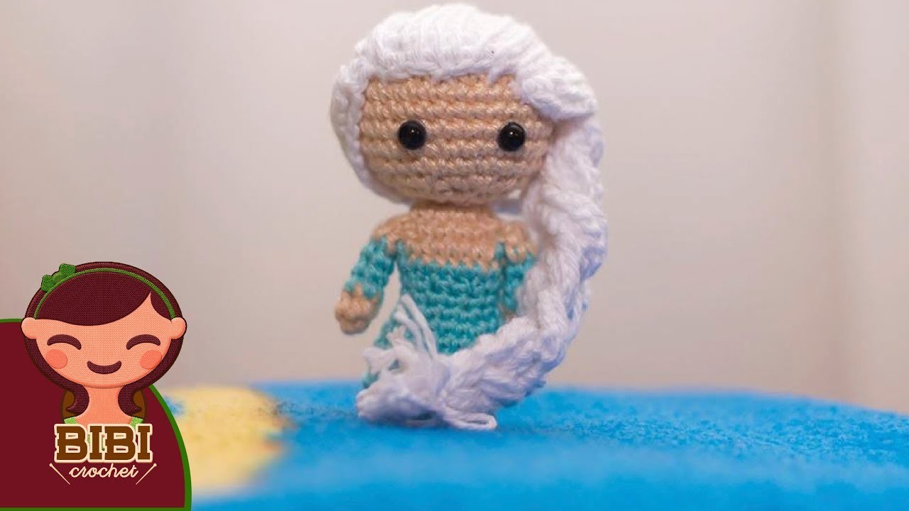 Amigurumi | como hacer Elsa , frozen en crochet | Bibi Crochet