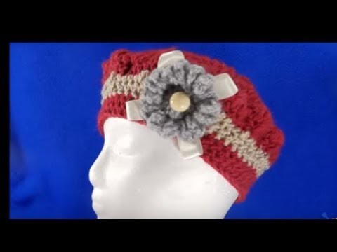 Boina tejida a crochet  para mujer.crochet bonnet hat