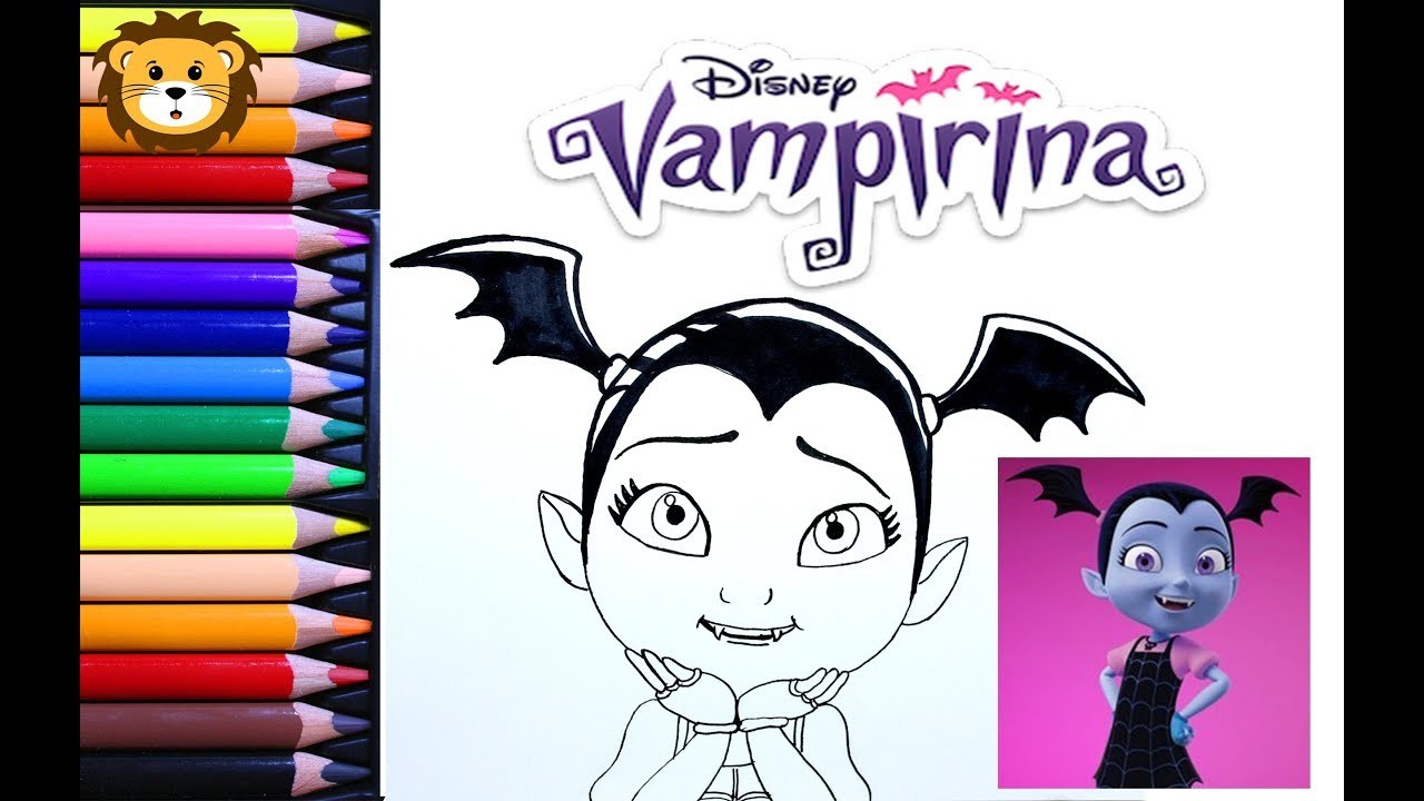 Como Dibujar - Vampirina - Disney - Dibujos para niños - Draw and Coloring Book for Kids